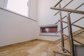 Room with bathroom in the center
